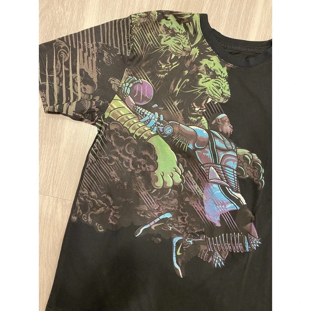 Nike Shirt Men Medium Black Lebron James Fearless Dri Fit Short Sleeve Crew Neck